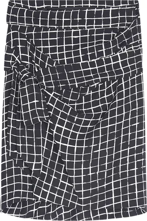 DRIES VAN NOTEN Draped midi skirt