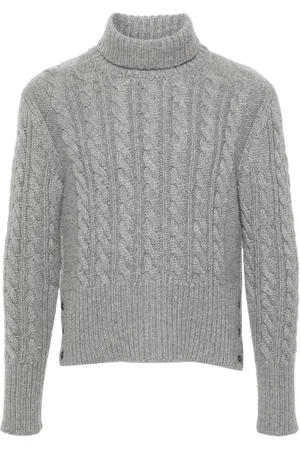 Thom Browne Roll-neck cable-knit jumper