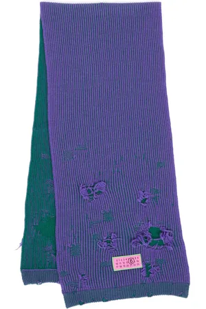 Maison Margiela Numbers-motif ribbed scarf