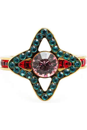 LOUIS VUITTON 1990-2023 Plated Rhinestone Berg Eye Candy costume ring