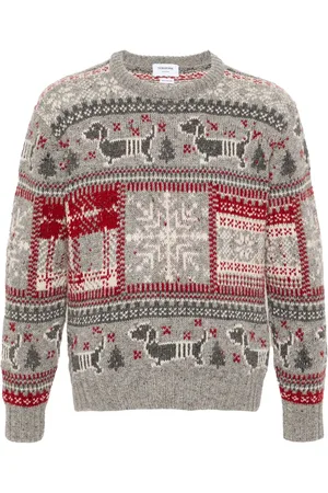 Thom Browne Fair isle intarsia jumper
