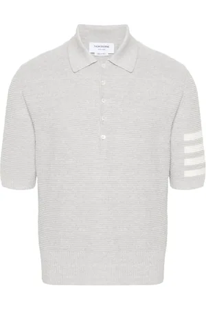 Thom Browne 4-Bar knitted polo shirt