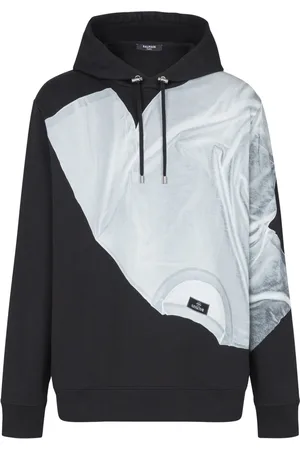 Balmain T-shirt print hoodie