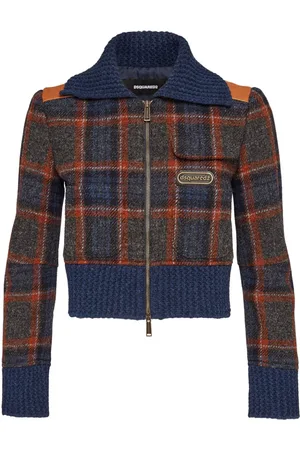 Dsquared2 Checked zip-up jacket