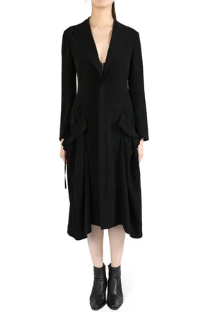 YOHJI YAMAMOTO Draped-detail midi dress