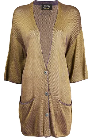 Jean Paul Gaultier 1985 changeant knitted cardigan