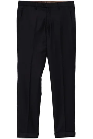 BRIGLIA Felted-finish trousers
