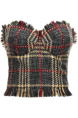 GIUSEPPE DI MORABITO Checked bustier