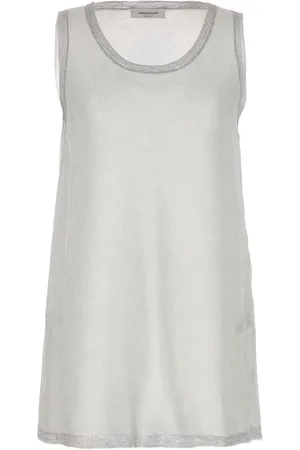 Fabiana Filippi Laminated tank top