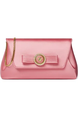 VERSACE Gianni Ribbon crystal clutch bag