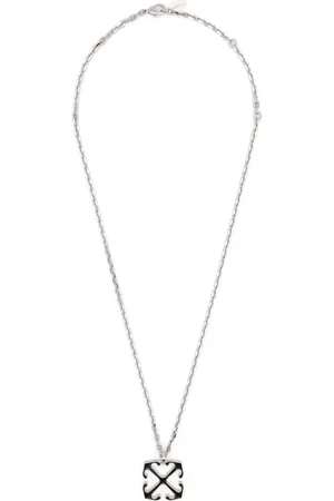 OFF-WHITE Arrows enamel necklace