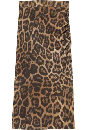 Stella McCartney Leopard mesh skirt