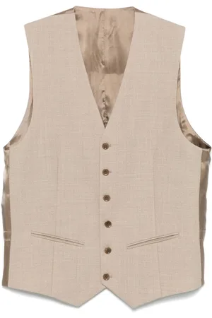 Fursac Mélange-effect waiscoat