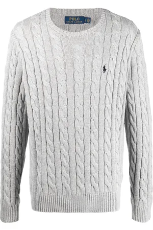 Ralph Lauren Logo-patch cable-knit jumper