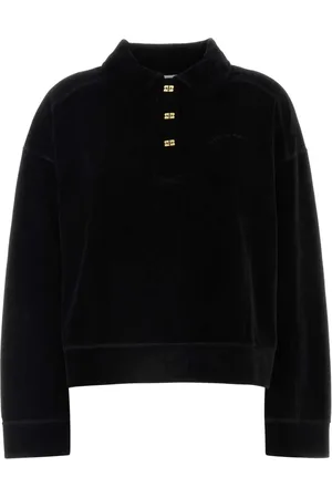 Ganni Velour polo shirt