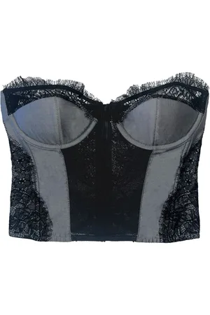 FLEUR DU MAL Poplin plunge bustier