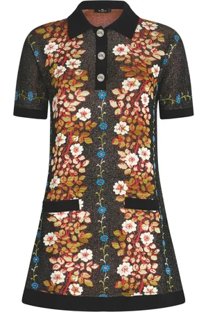 Etro Floral-jacquard knit dress
