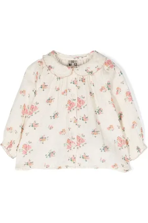 BONTON Floral-patterned cotton blouse