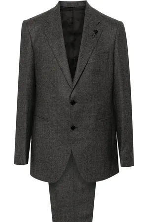 LARDINI Brooch-detail suit