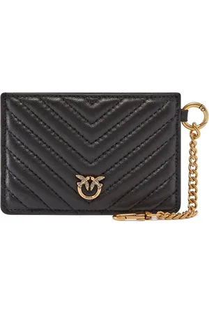 Pinko Chevron-quilted cardholder