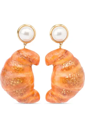 Moschino Croissant-shaped earrings