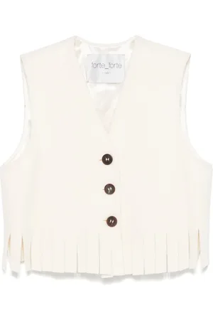 FORTE FORTE Fringed vest