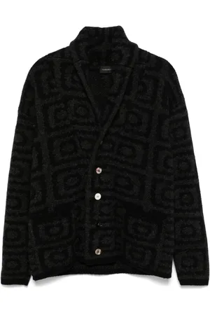 GABRIELE PASINI Patterned-jacquard cardigan