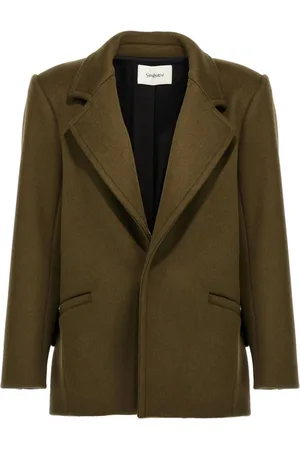 Saint Laurent Single-breasted wool coat