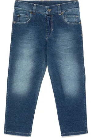 Dolce & Gabbana Logo patch straight-leg jeans