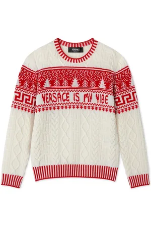 VERSACE Fair Isle-jacquard sweater