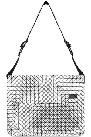Issey Miyake FROGGY METALLIC LARGE MESSENGER BAG Bags Silver "SILVER"