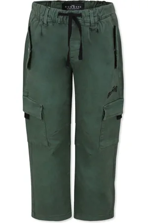 John Richmond Logo-embroidered cargo trousers
