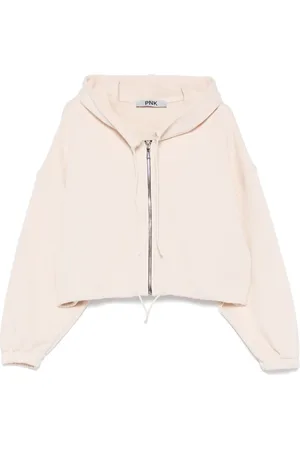 PNK Cotton cropped hoodie