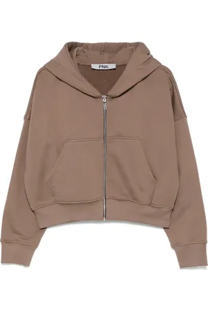 PNK Zipped cotton hoodie