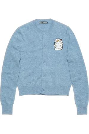 Acne Studios X Moomin logo-patch cardigan