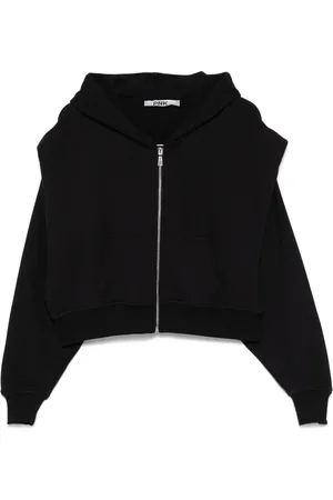 PNK Fold-detail hoodie