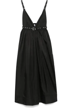 Ganni Duchesse Strap midi dress