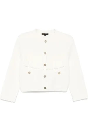 Maje Scarf-detail double-faced coat