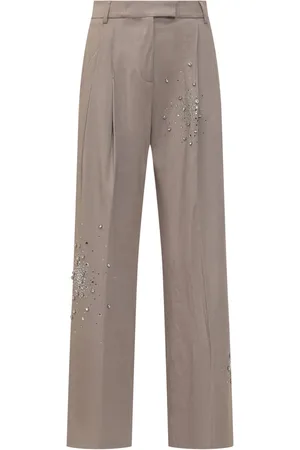 Des Phemmes Crystal-embellished trousers