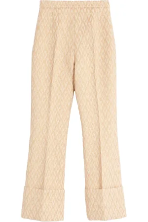 VALENTINO GARAVANI Toute La V lurex jacquard trousers
