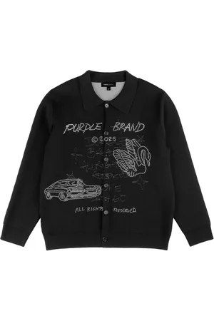 Purple Brand Scratch cardigan