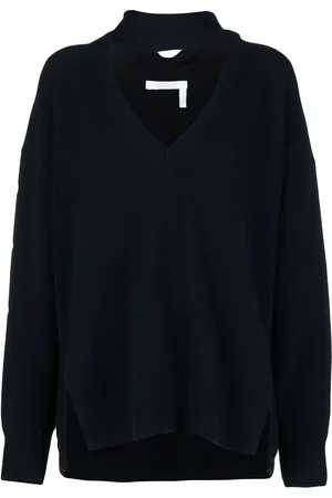 Chloé Draped-detailing cut-out jumper