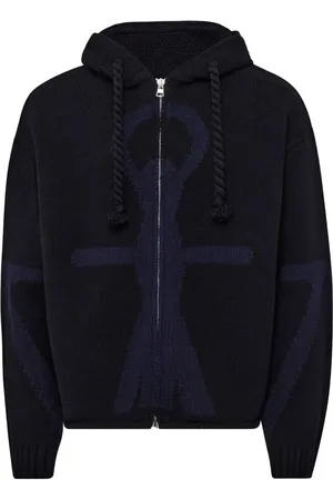 J.W.Anderson Anchor logo zip hoodie