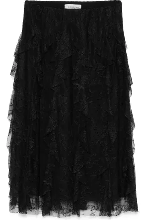 Ermanno Firenze Lace midi skirt