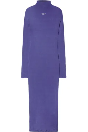 OFF-WHITE Ribbed long dress