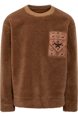 MCM Monogram-pocket fleece sweatshirt