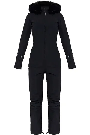 Balenciaga Faux-fur trim ski jumpsuit
