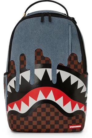 Sprayground Denim-panel backpack