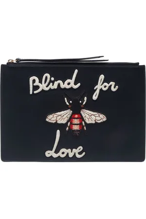 Gucci 2010-2020s Bee Blind for Love clutch bag