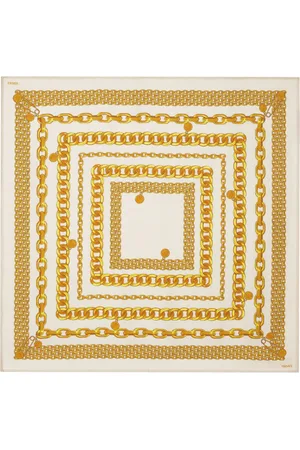 VERSACE Chain link-print scarf